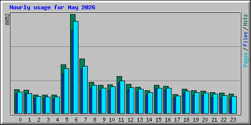 Hourly usage for May 2026